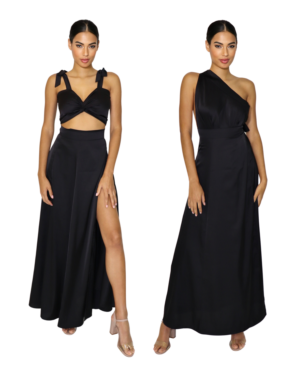 Black_model1 Des:Model is 5’7” DD cup and wears size XS-S and US 0
