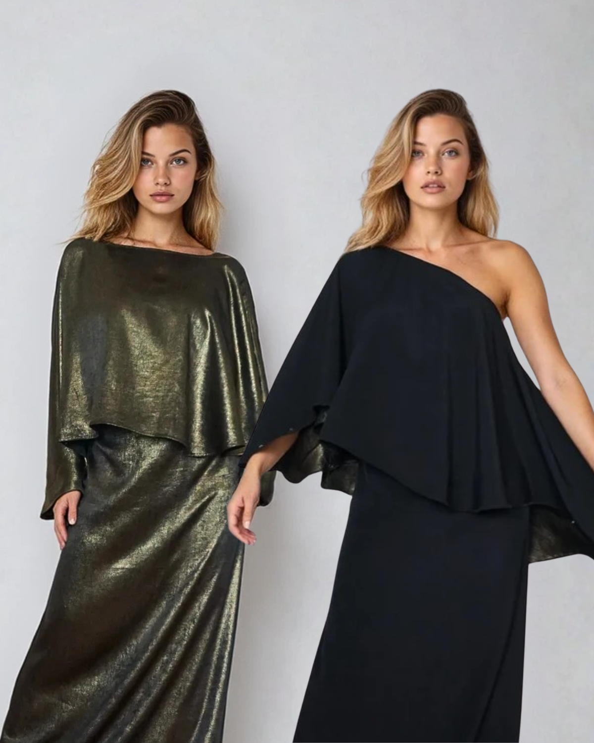 Gold Foil / Black_model1 Des:Model is 5’6” B Cup and wears size XS-S and US 2