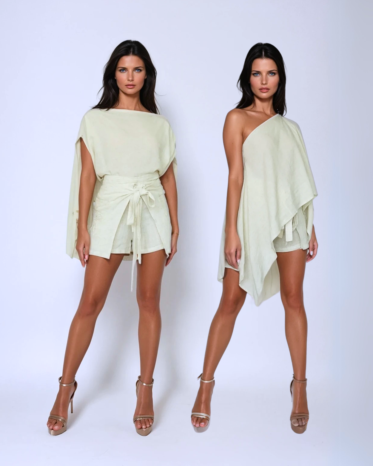 Multi-Way Cape Top| Linen Blend | Baliawear