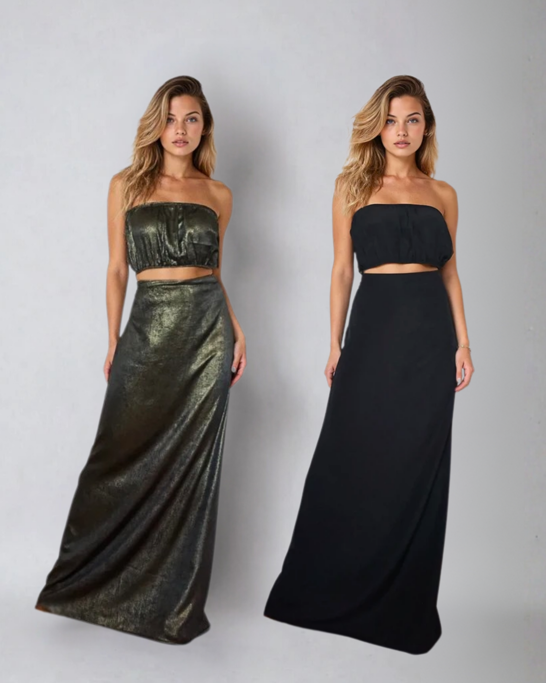 Reversible Maxi Skirt to Dress - Liquid Gold