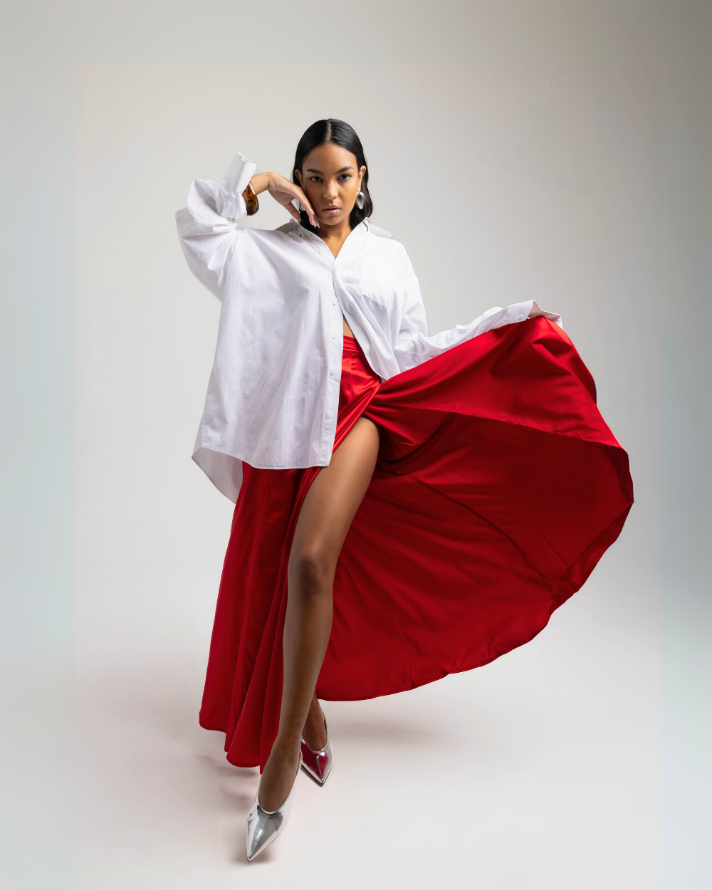 Falda de exhibición - Roja