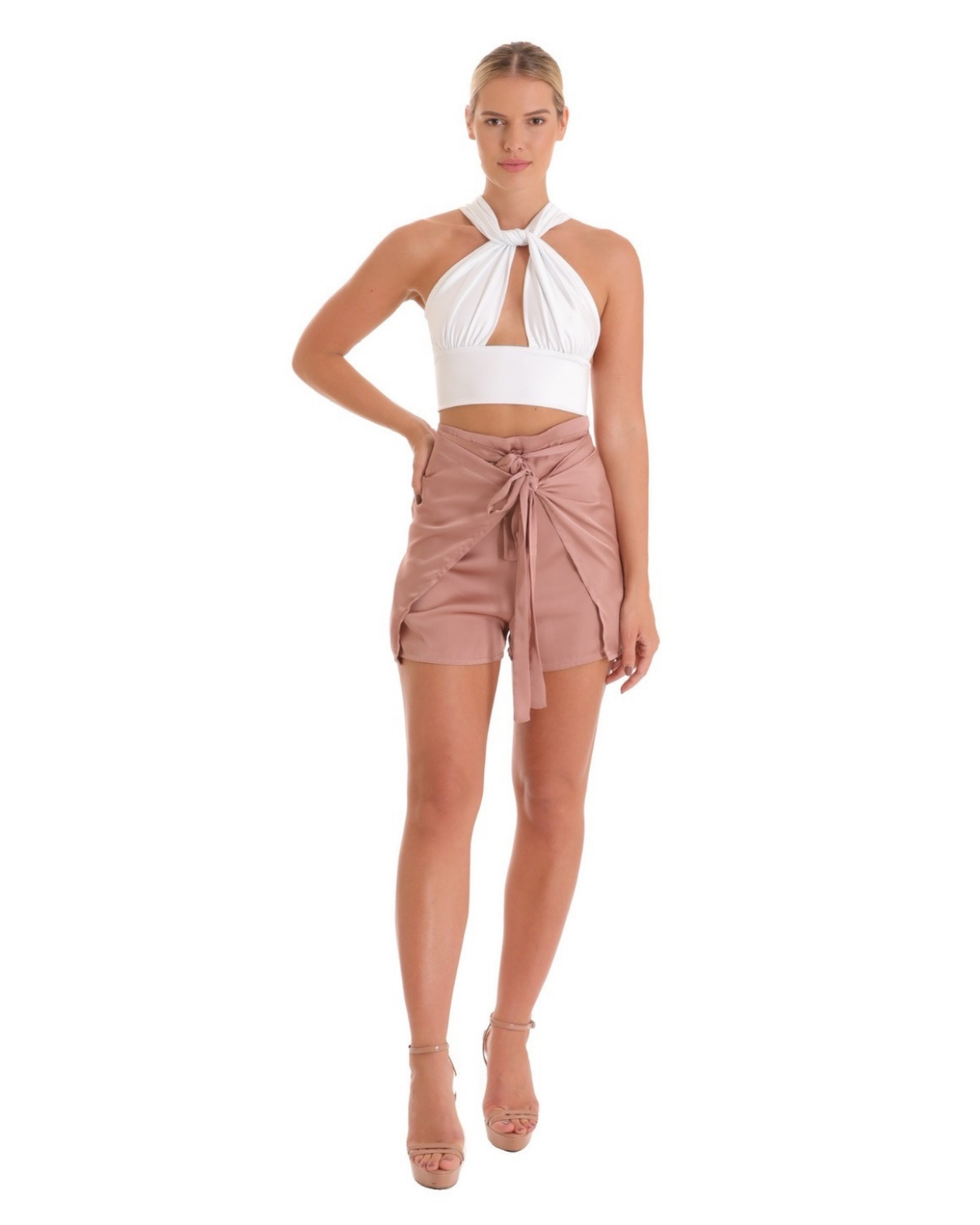 Rose Gold_model1 Des:Model is 5’6” and wears size XS-S and US 0