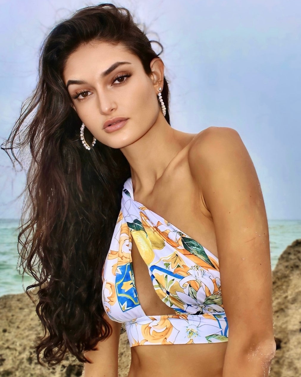 Capri Lemon_model1 Des:Model is A cup and wear size XS and US 0