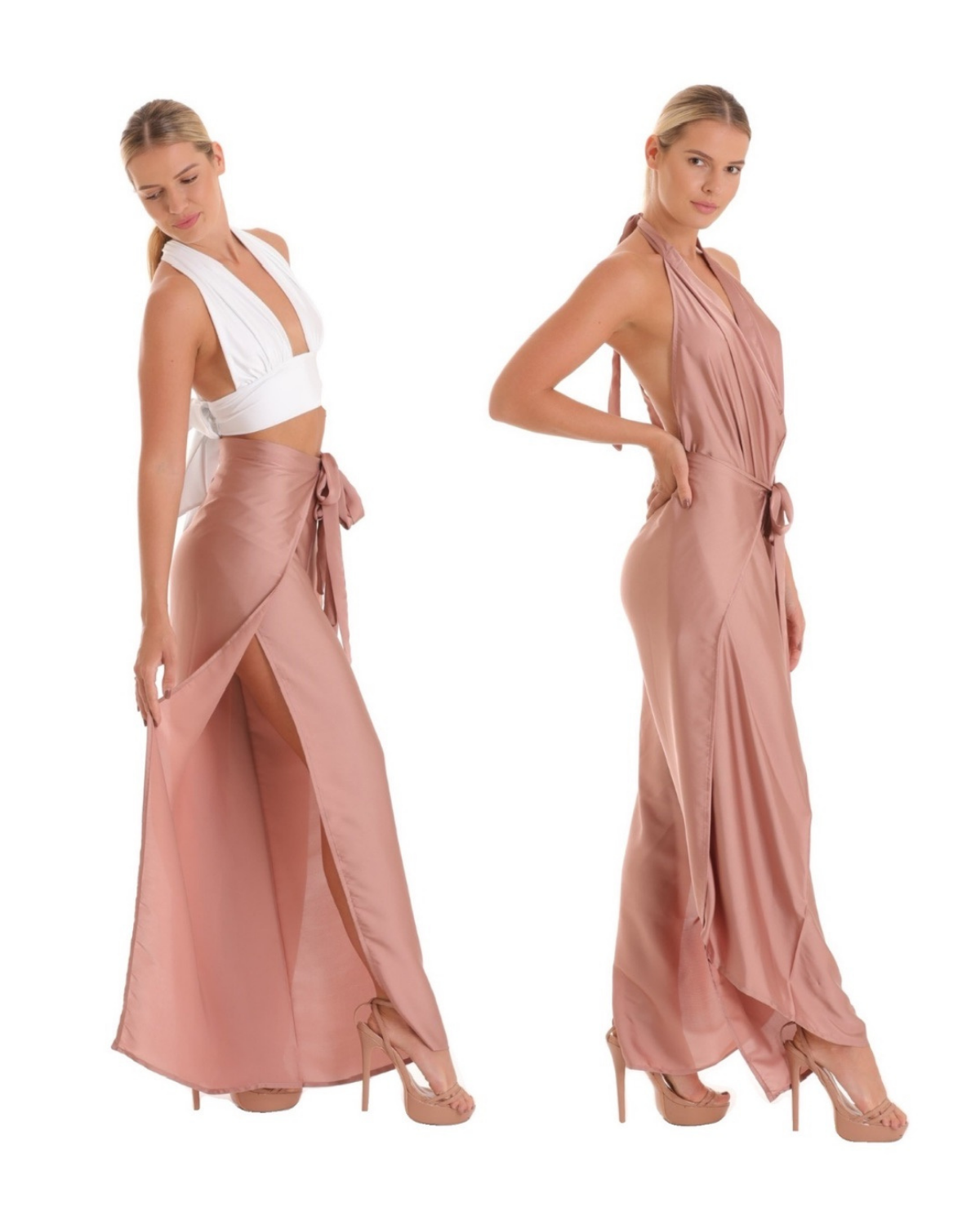 Rose Gold_model1 Des:Model is 5’6” and wears size XS-S and US 0