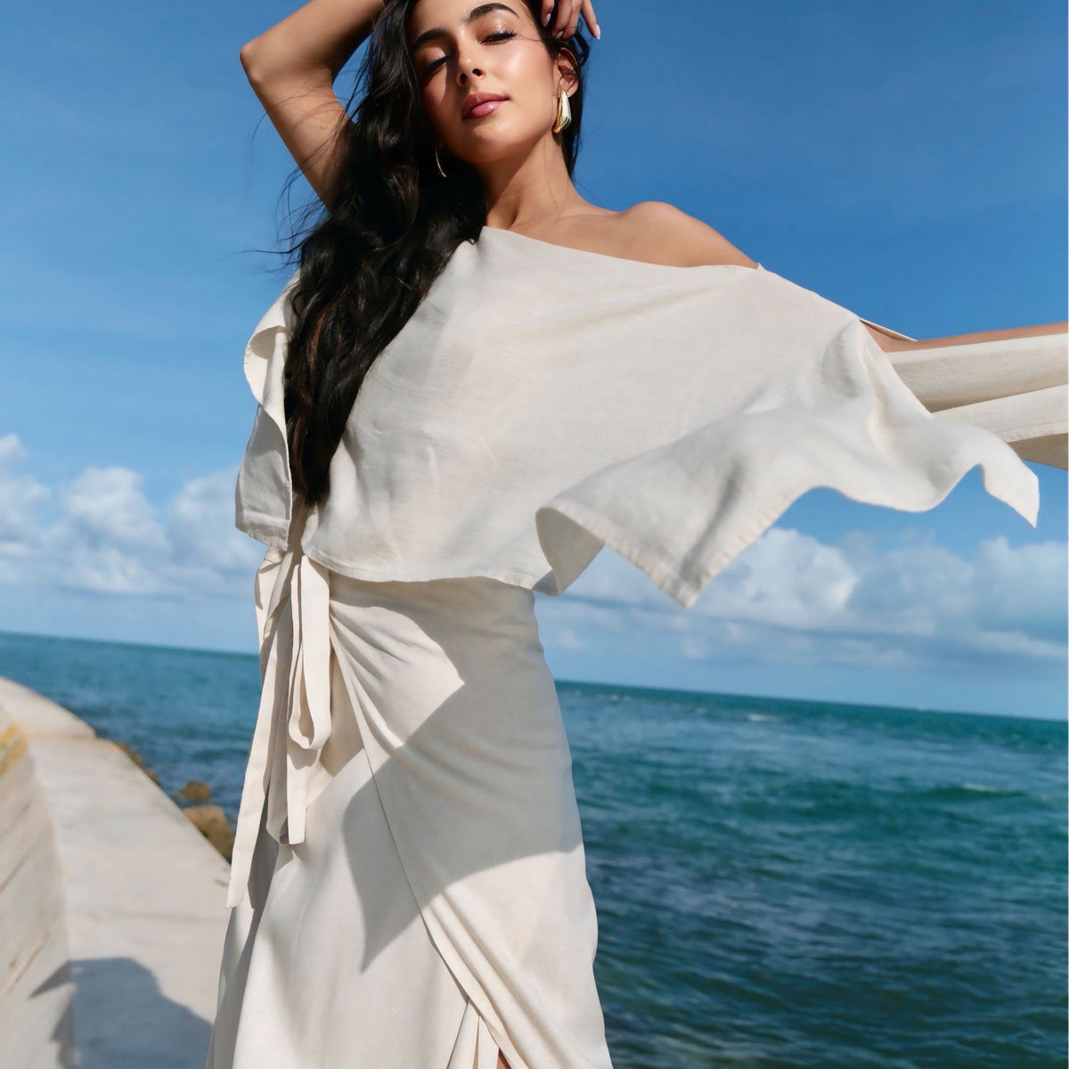chiffon mother of groom dresses Floral the Bride 2026 for Women Cape Sleeve V-Neck A-Line Formal Wedding Guest Dress Beach Bunny LW2300D5 Soft pleats and a Bali Bridesmaid Dresses - Size:80 cm