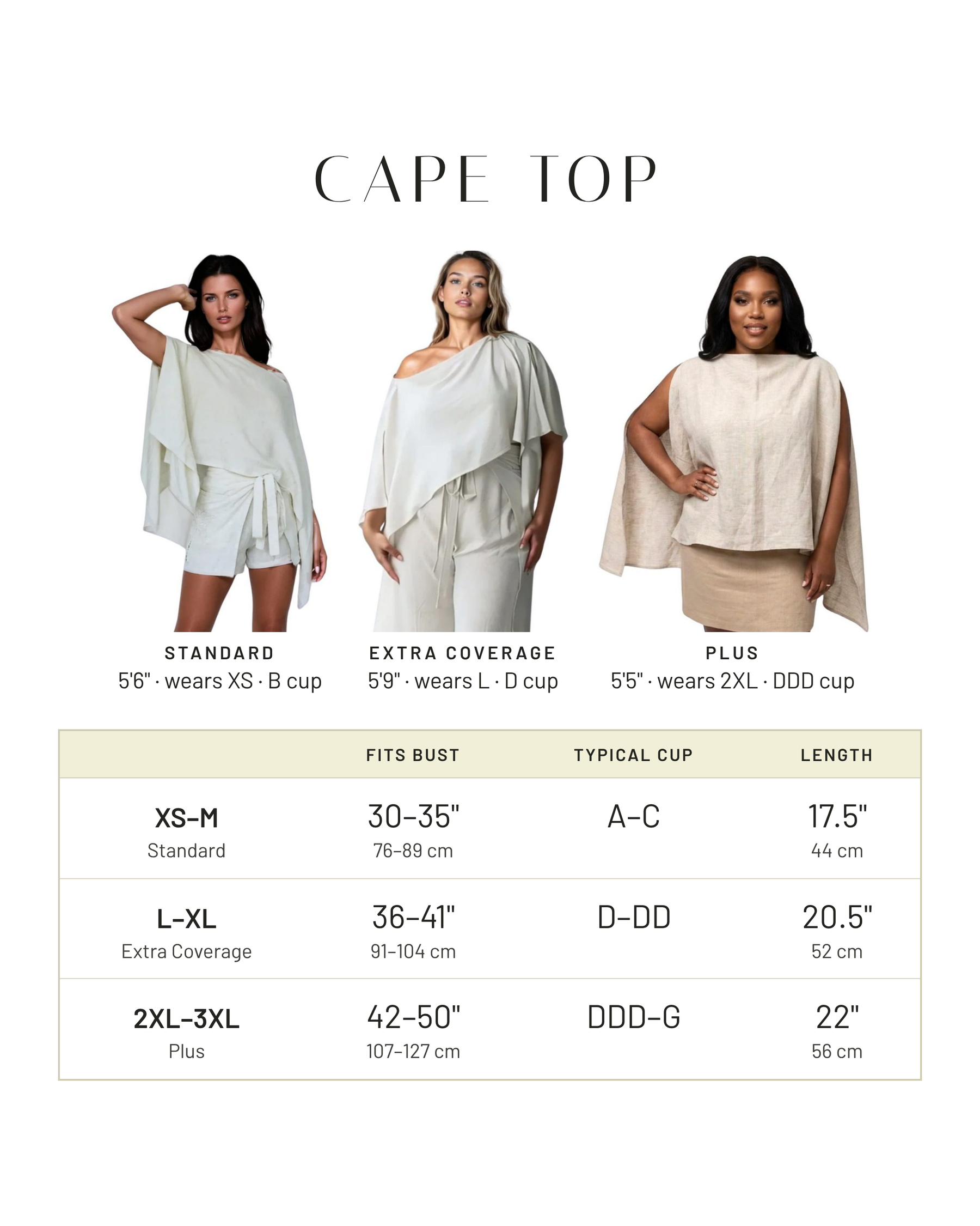 Multiway Linen Cape Top