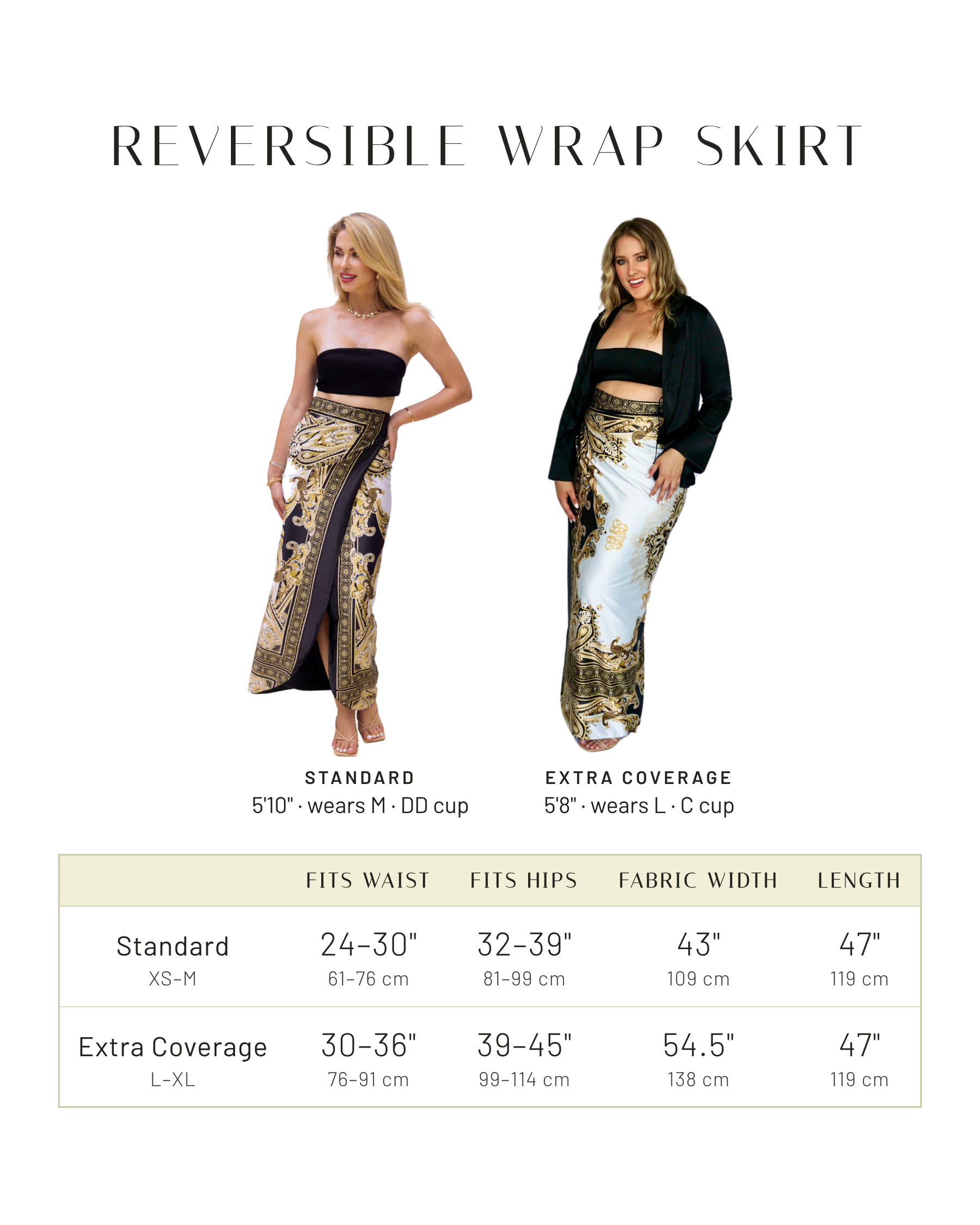 Reversible Wrap Skirt - Linen