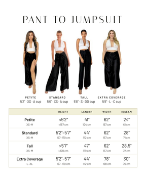 Pant to Jumpsuit - Peach Floral