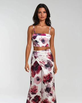 Reversible Bow Top - Ruby Bloom