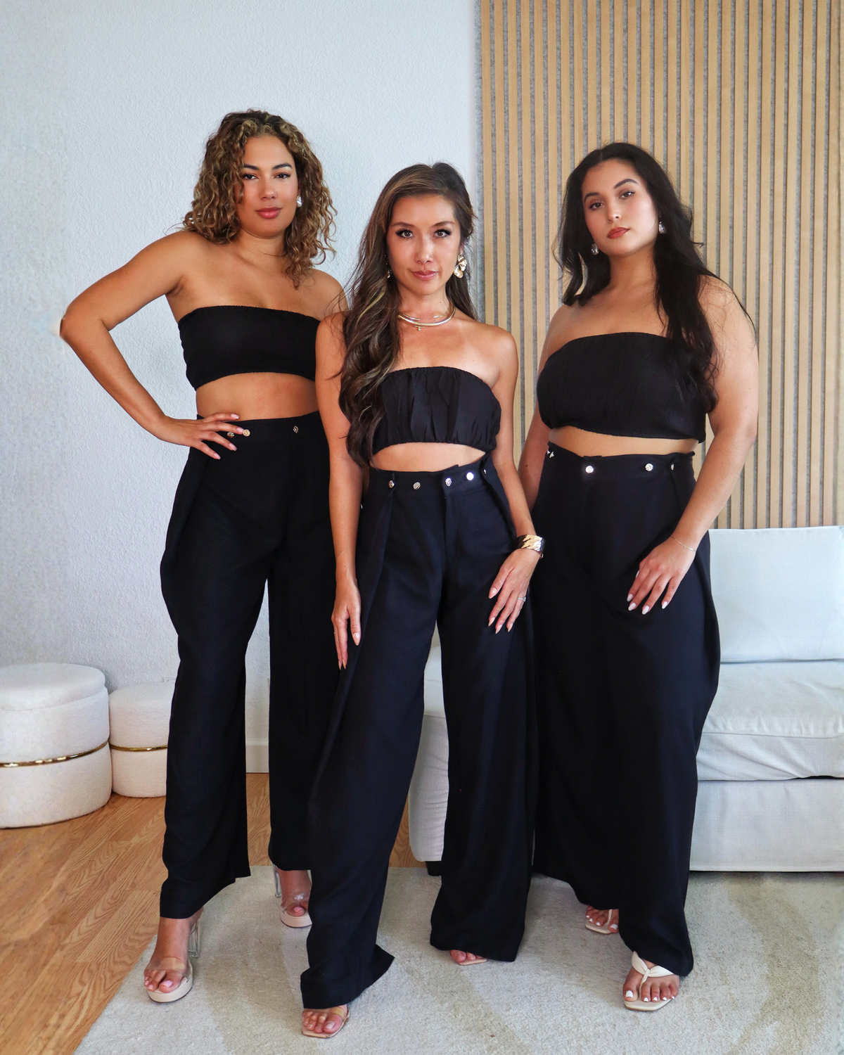 Adjustable Button Pant - Linen