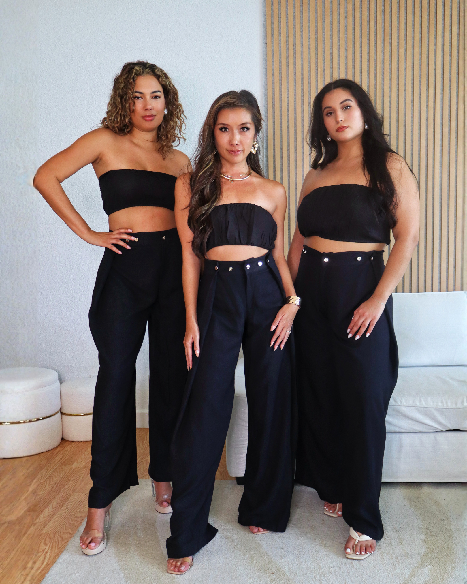 Adjustable Button Pant - Linen