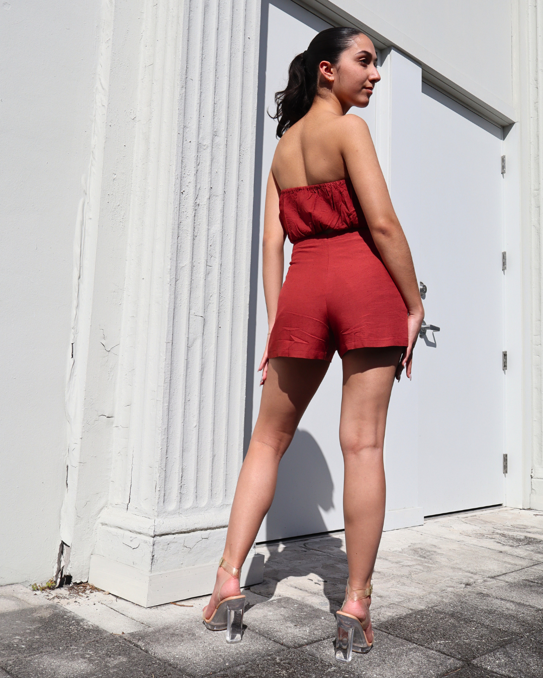 Pocket Wrap Short - Linen