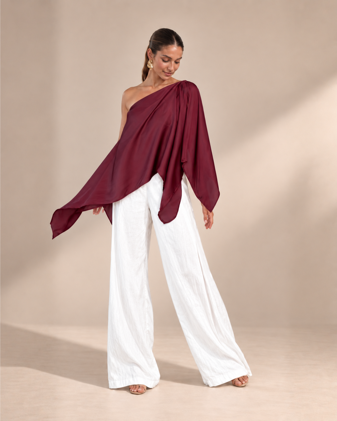 Multiway Silky Cape Top