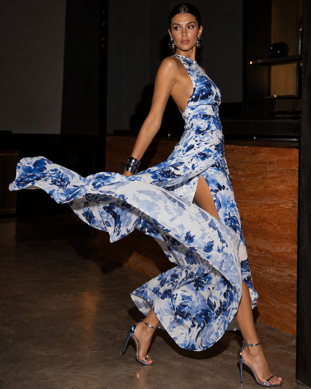 Show Skirt - Sapphire Bloom