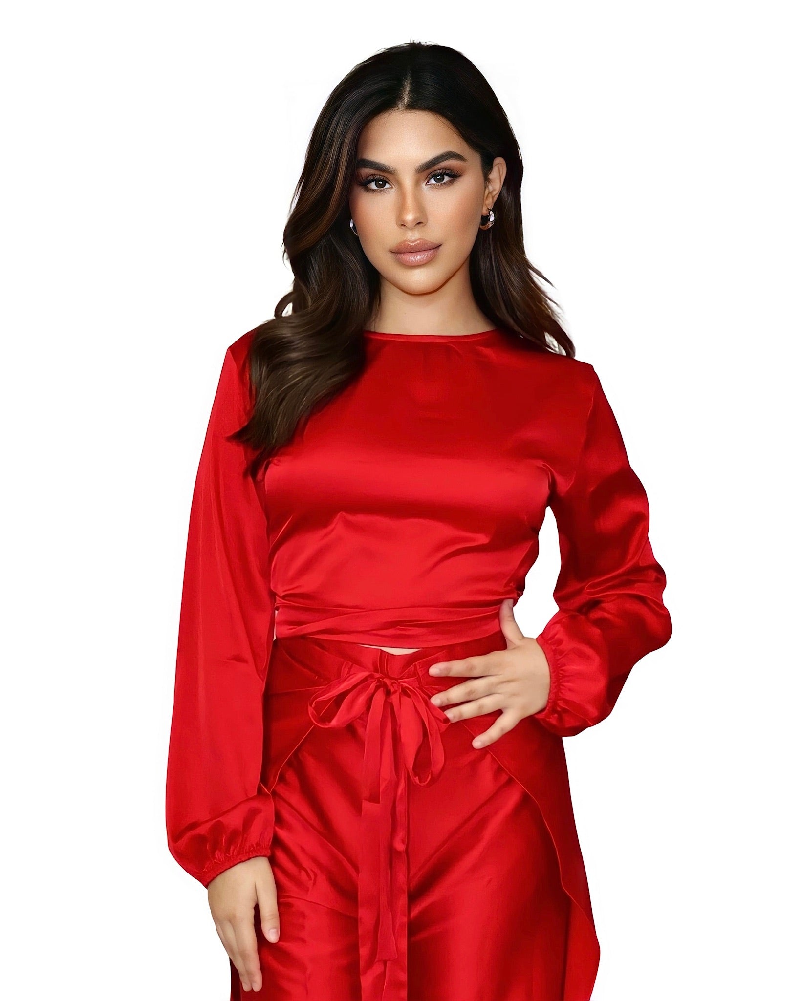 Belle Blouse - Red