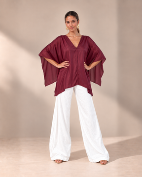 Multiway Silky Cape Top