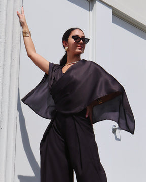 Multiway Silky Cape Top