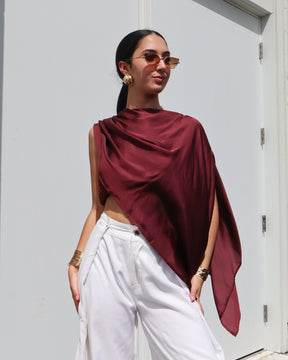Multiway Silky Cape Top