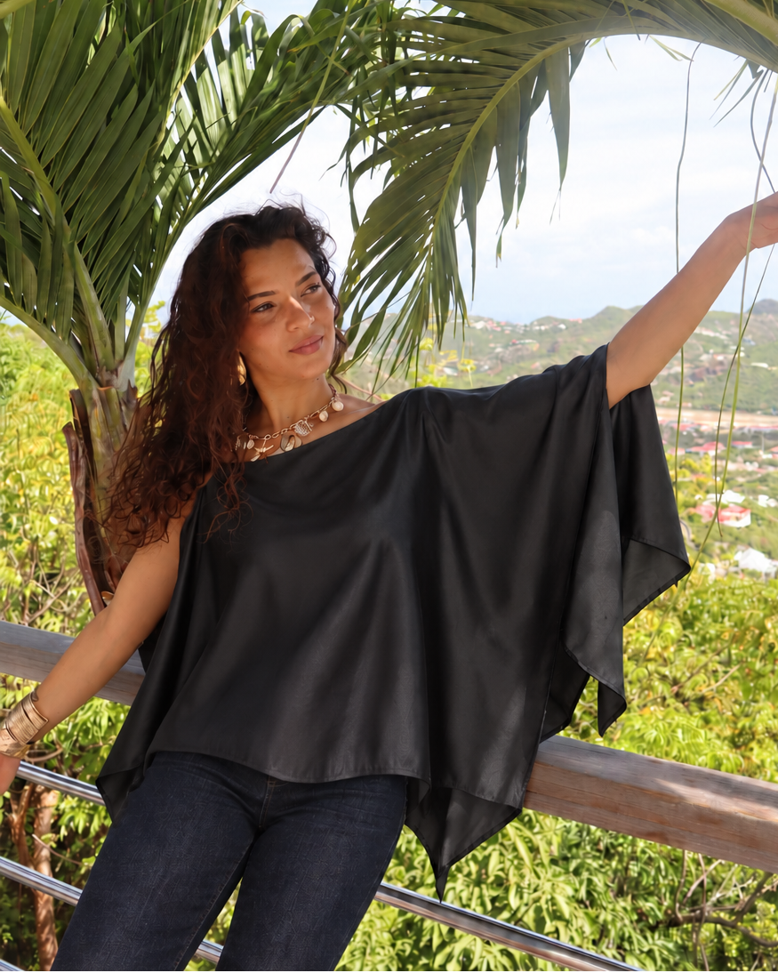 Multiway Silky Cape Top