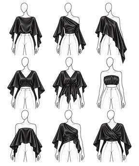 Multiway Silky Cape Top