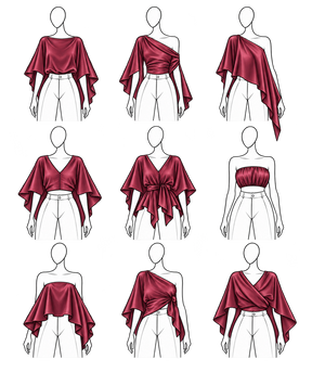 Multiway Silky Cape Top