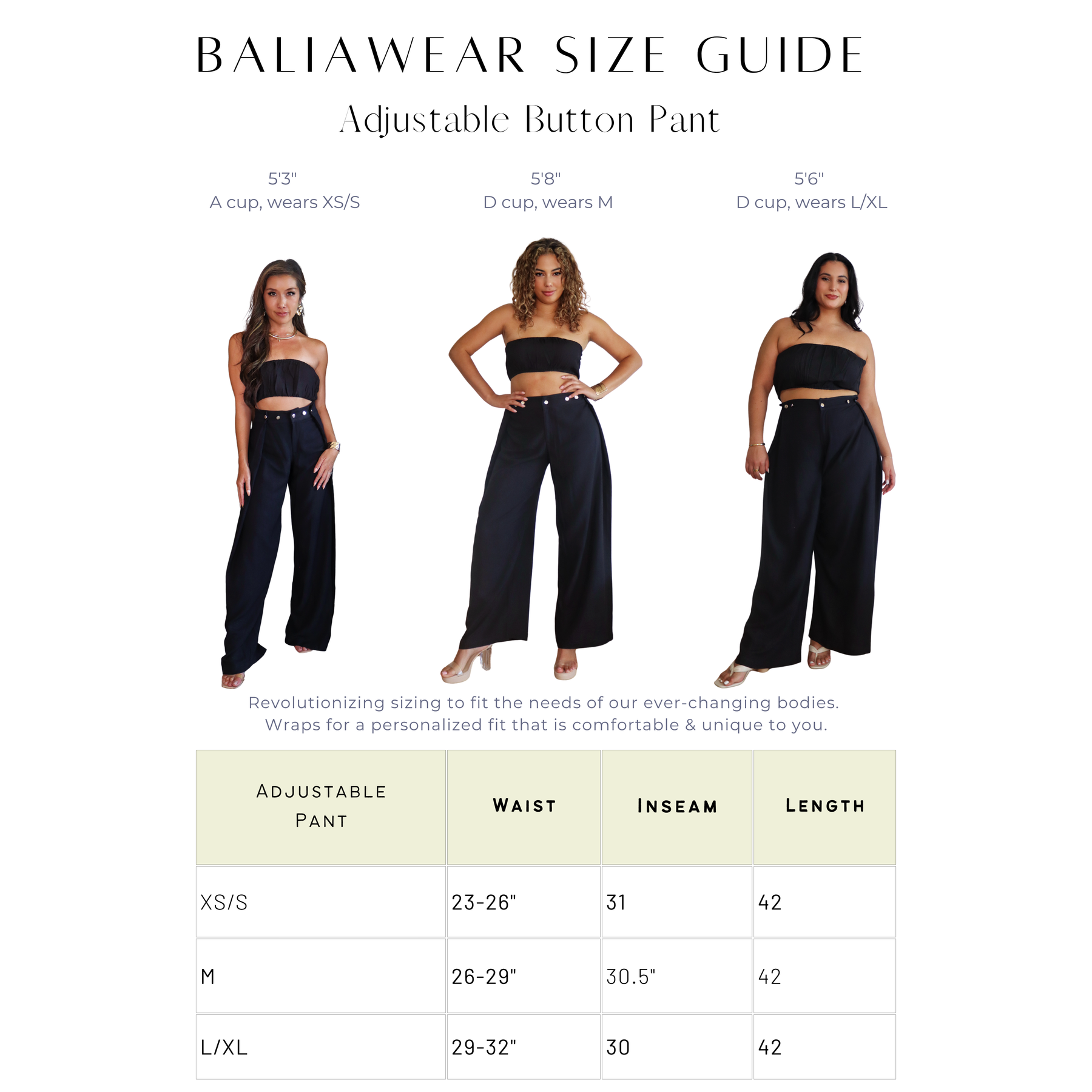 Adjustable Button Pant