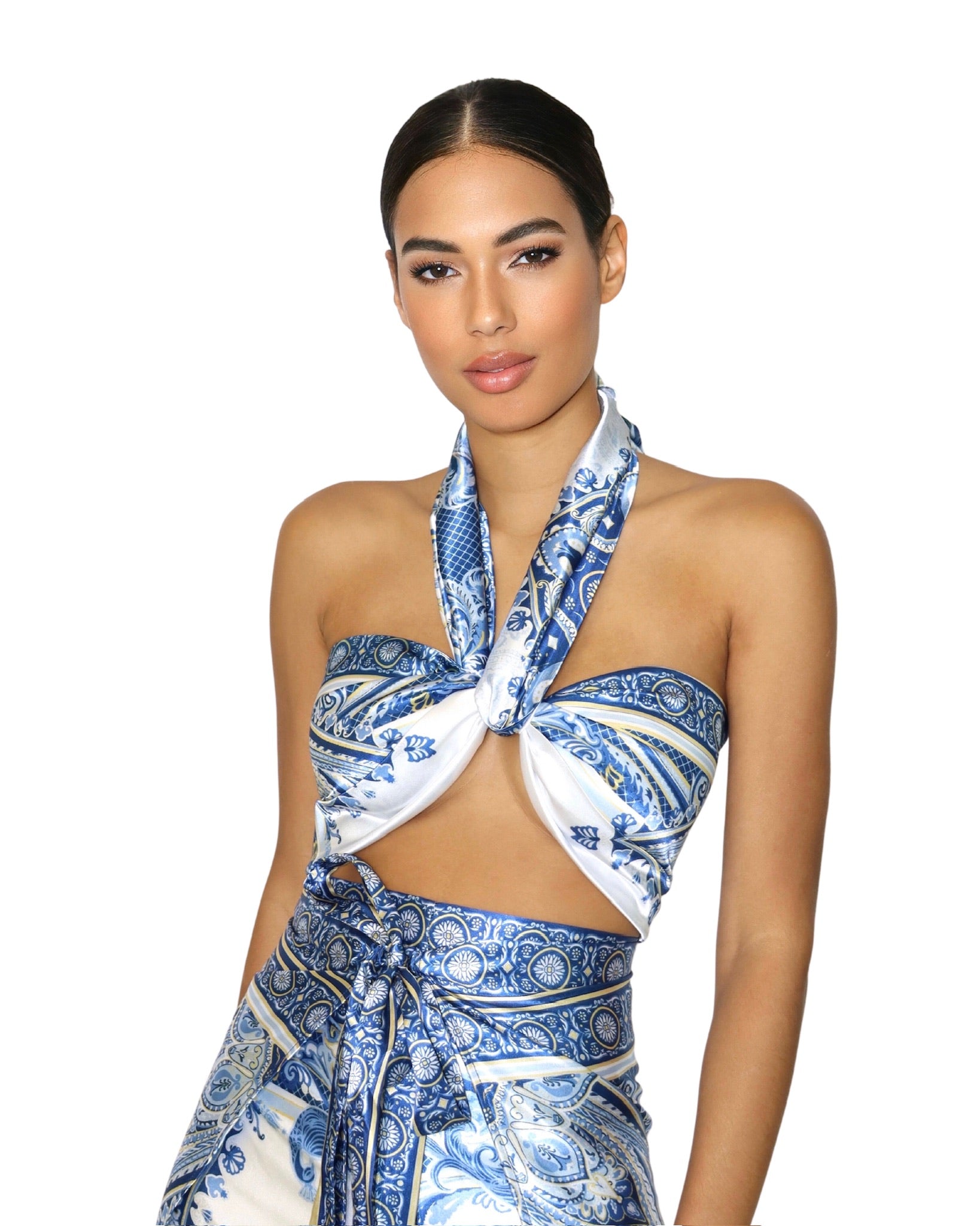 Reina Satin Scarf | Luxury Women's Scarf | Balia Resort Wear