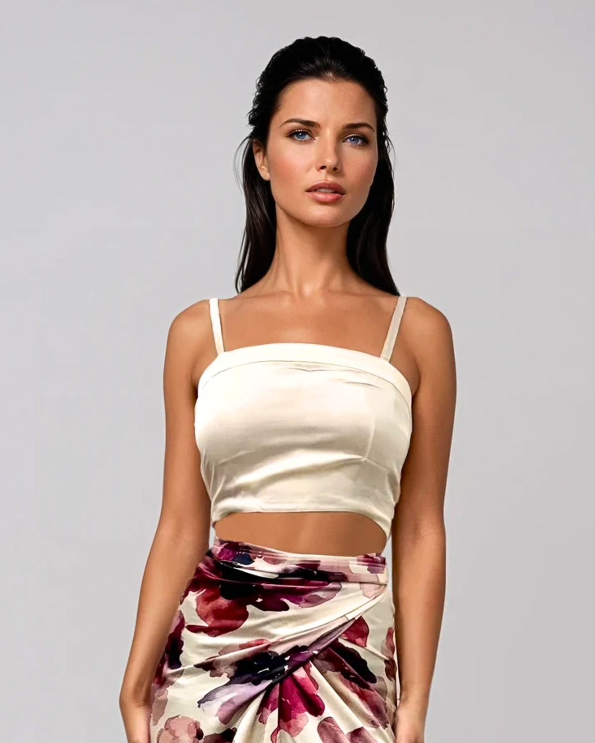 Reversible Bow Top - Ruby Bloom