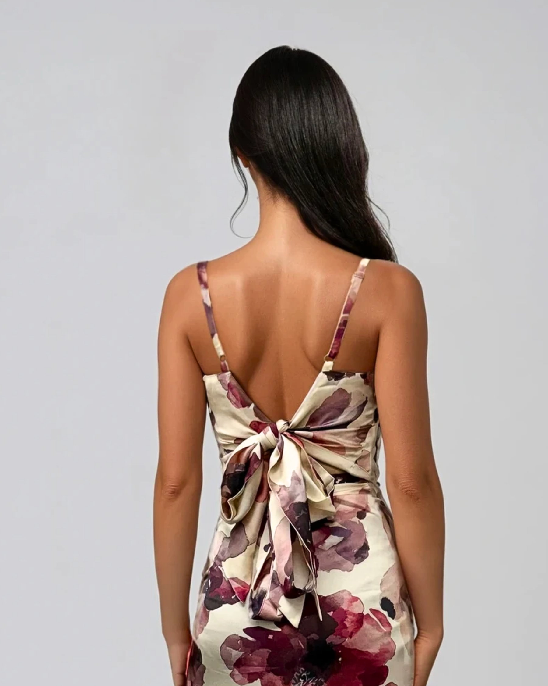 Reversible Bow Top - Ruby Bloom