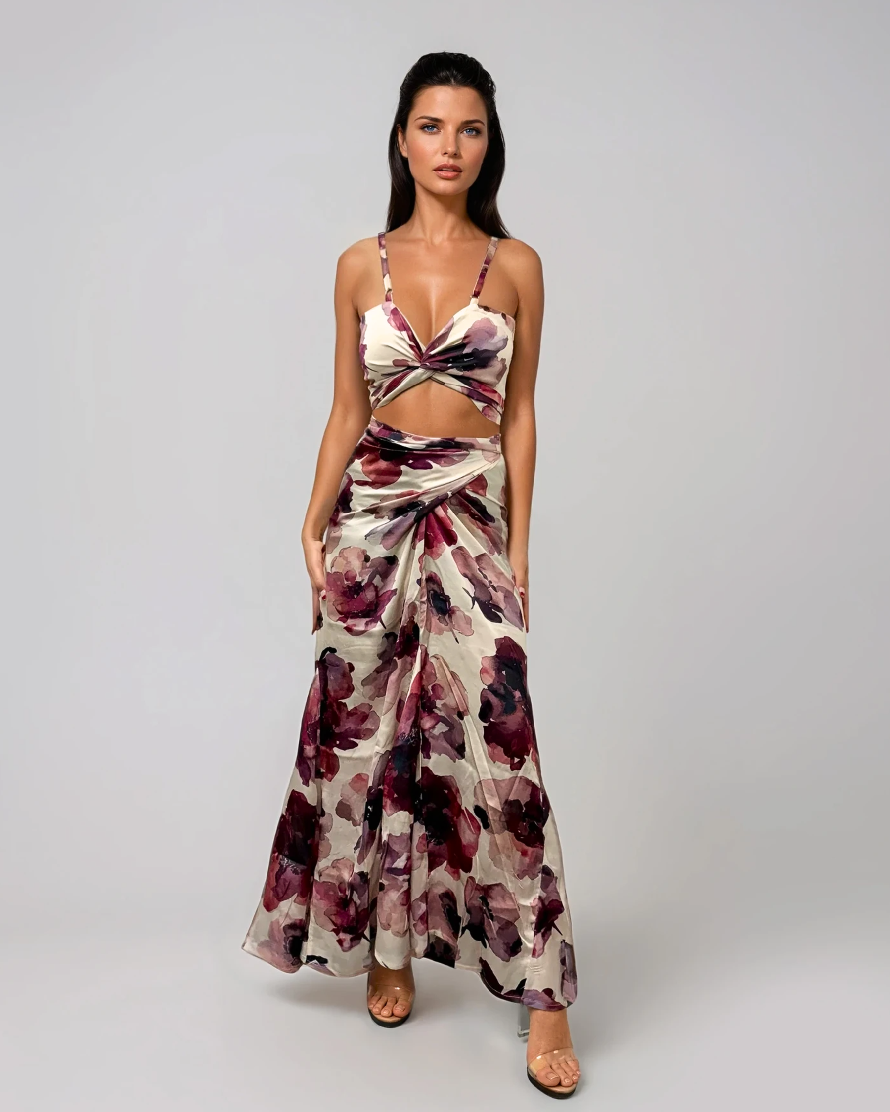 Reversible Bow Top - Ruby Bloom