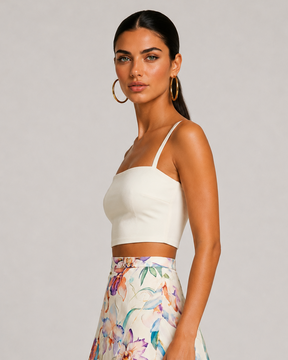 Reversible Bow Top - Hibiscus