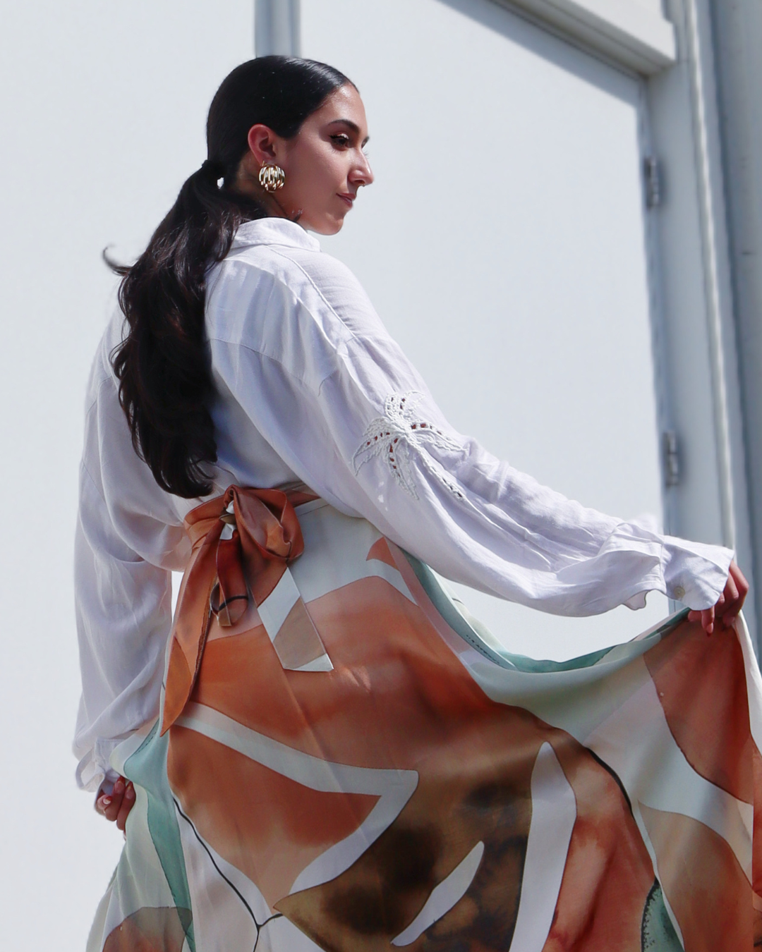 Embroidered Linen Shirt