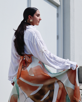Embroidered Linen Shirt