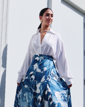 Embroidered Linen Shirt