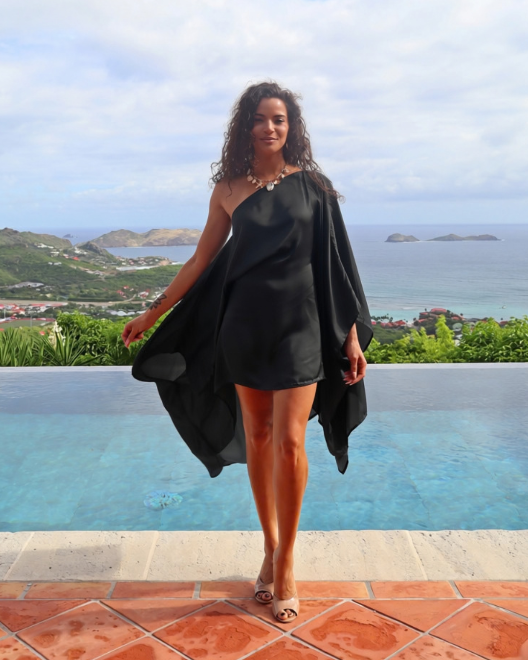 Multiway Cape Dress - Solid
