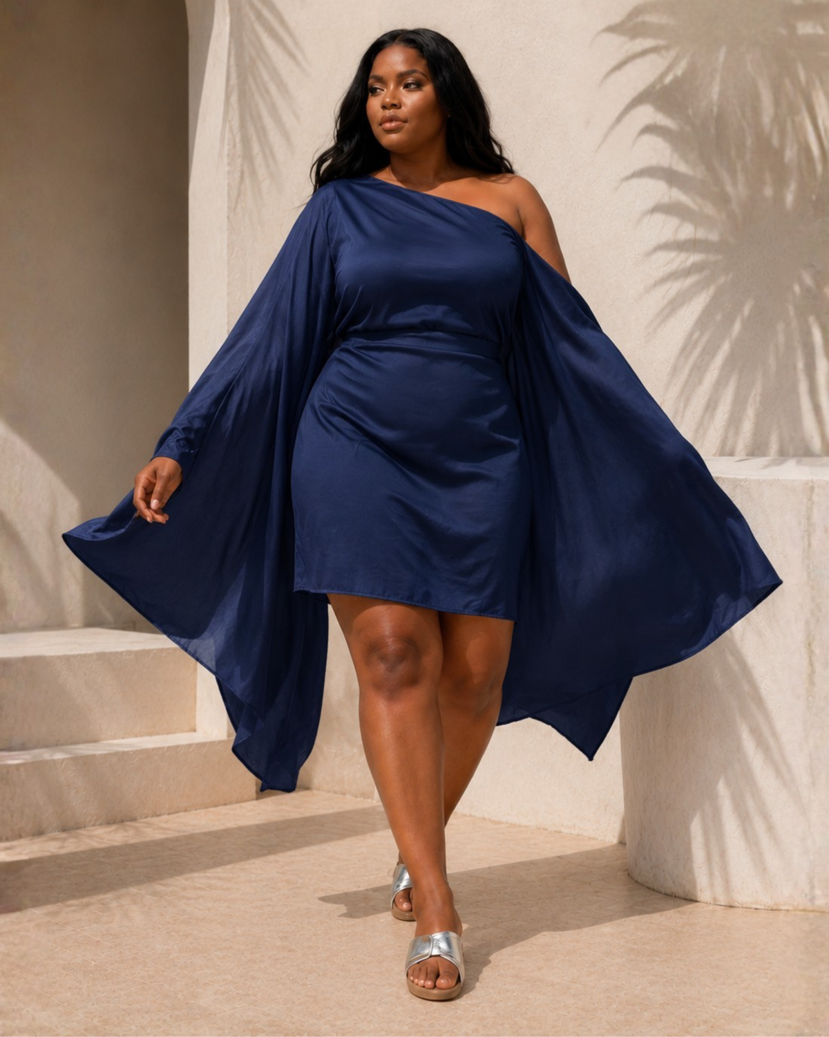 Multiway Cape Dress - Solid