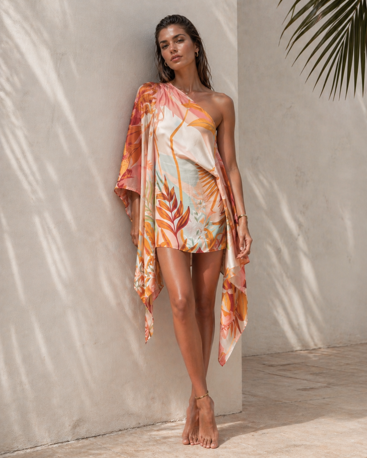 Solstice Orange (Pre-order 5/30)_model1 Des:Model is 5’7” C cup and wears size XS and US 2