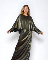 Reversible Cape Top - Liquid Gold