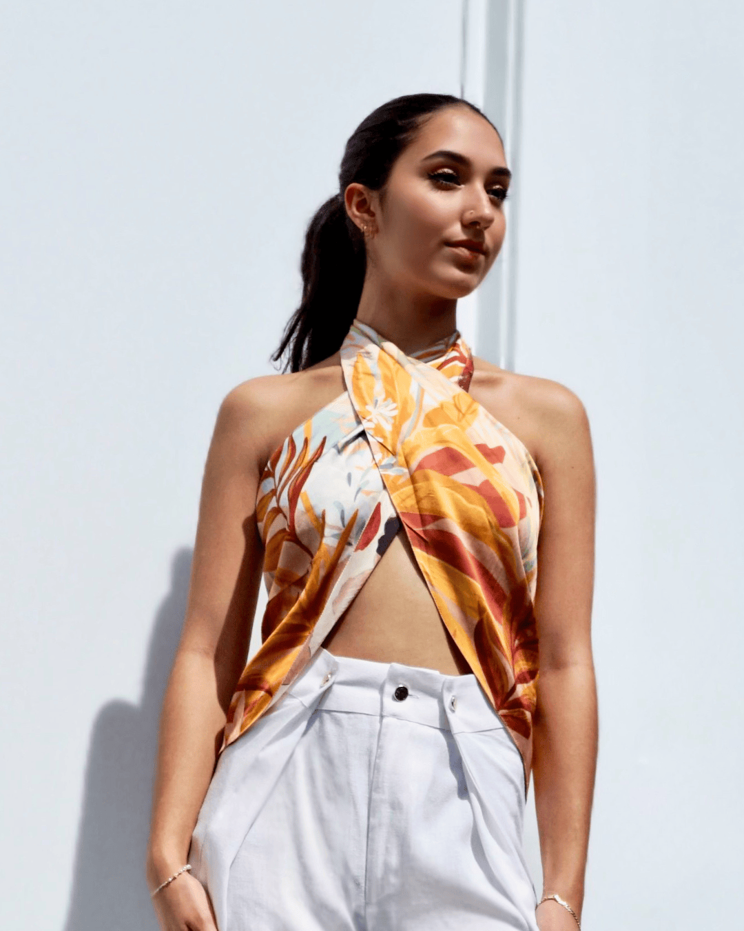 Reversible Scarf Top