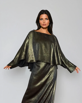 Reversible Cape Top - Gold / Black