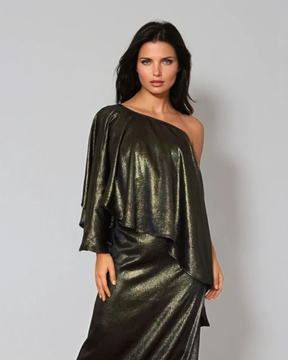 Reversible Cape Top - Gold / Black