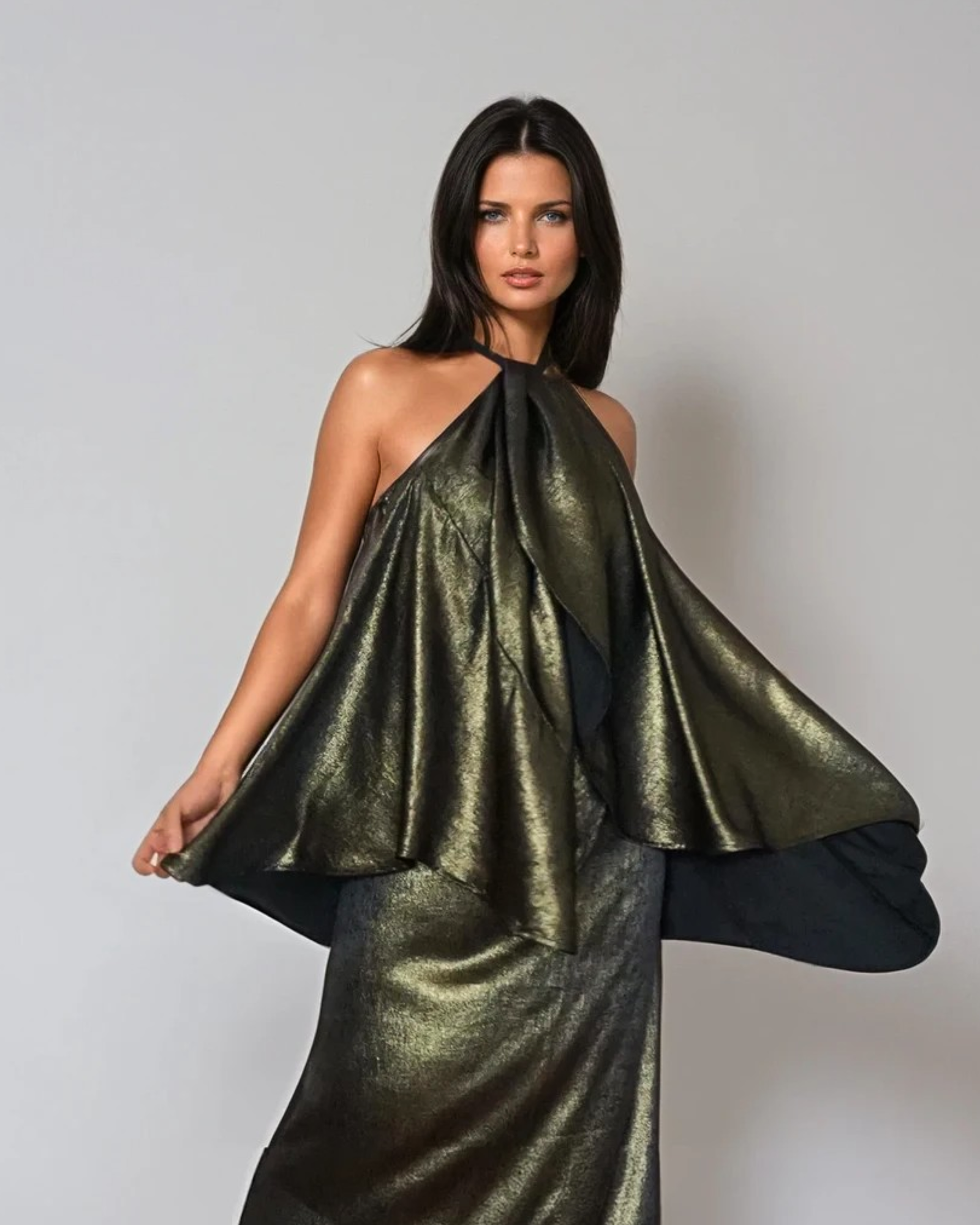 Reversible Cape Top - Gold / Black