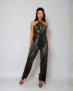 Reversible Pant to Jumpsuit - Gold / Black