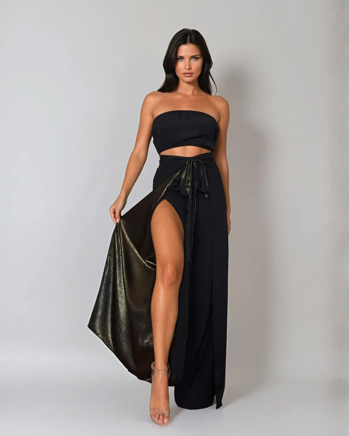 Reversible Pant to Jumpsuit - Gold / Black