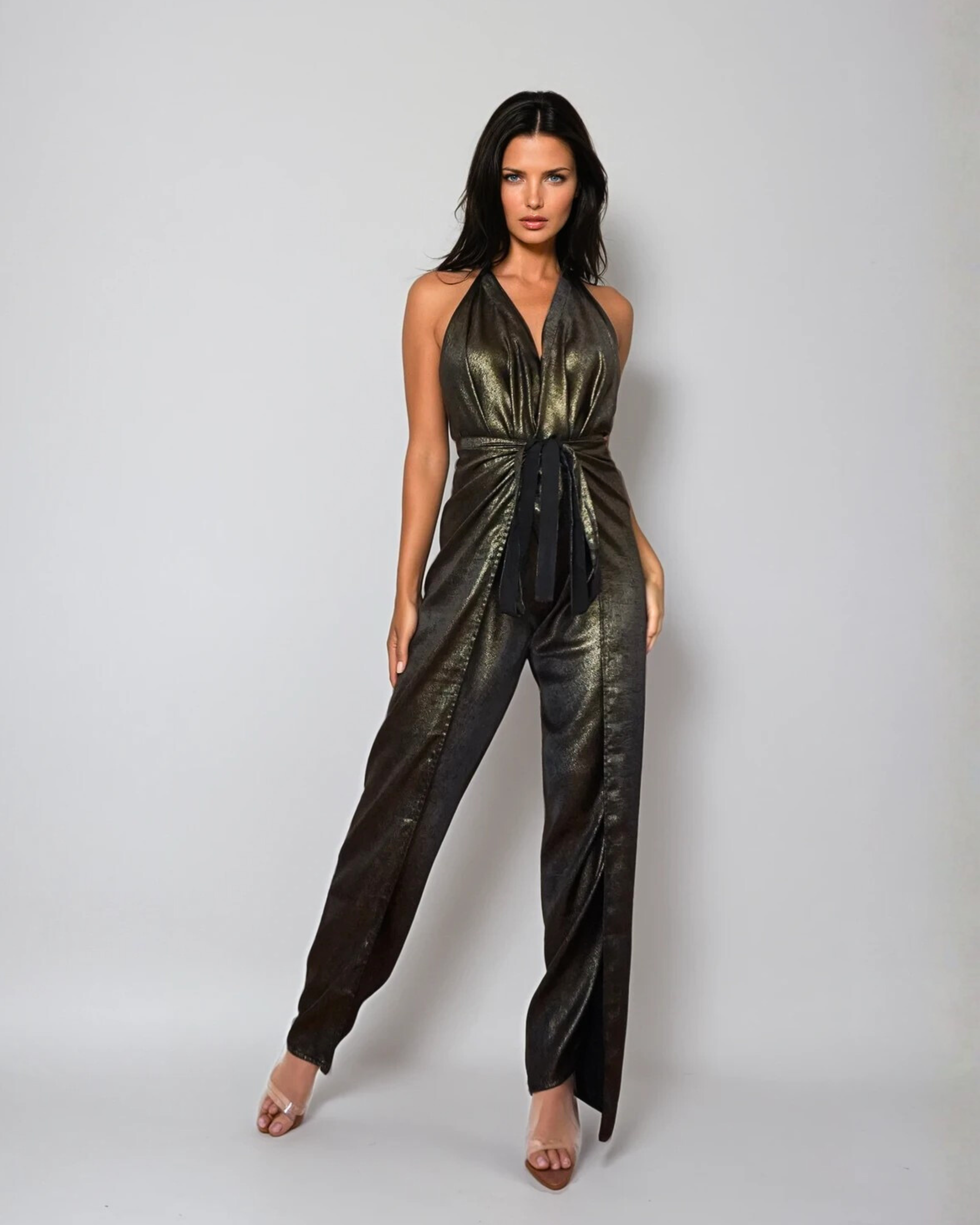 Reversible Pant to Jumpsuit - Gold / Black