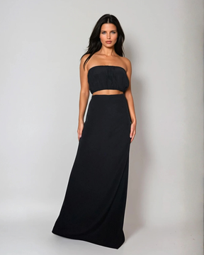 Reversible Maxi Skirt to Dress - Gold / Black