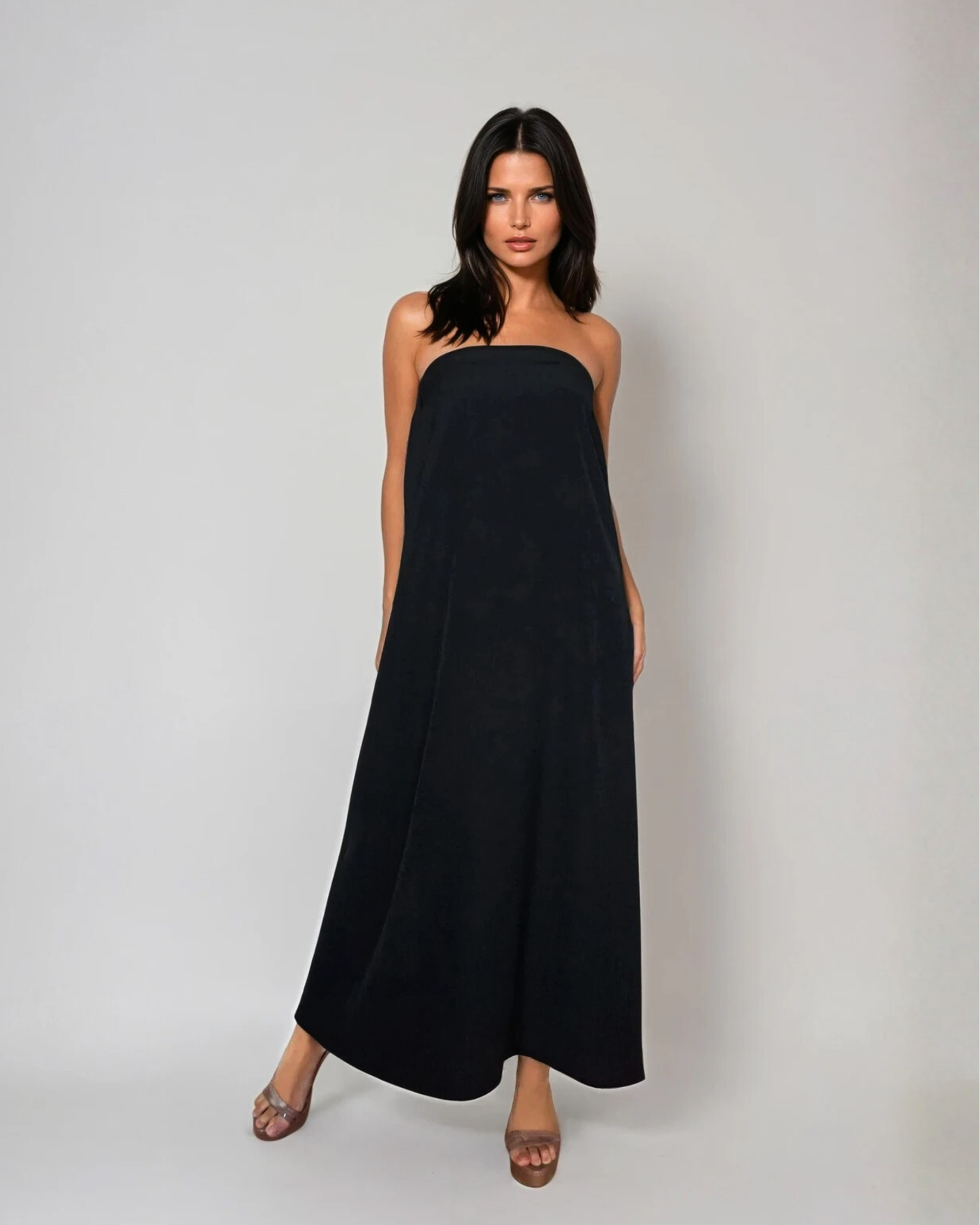Reversible Maxi Skirt to Dress - Gold / Black