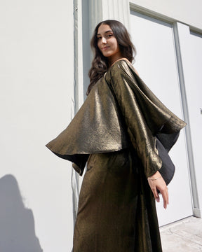Reversible Cape Top - Liquid Gold