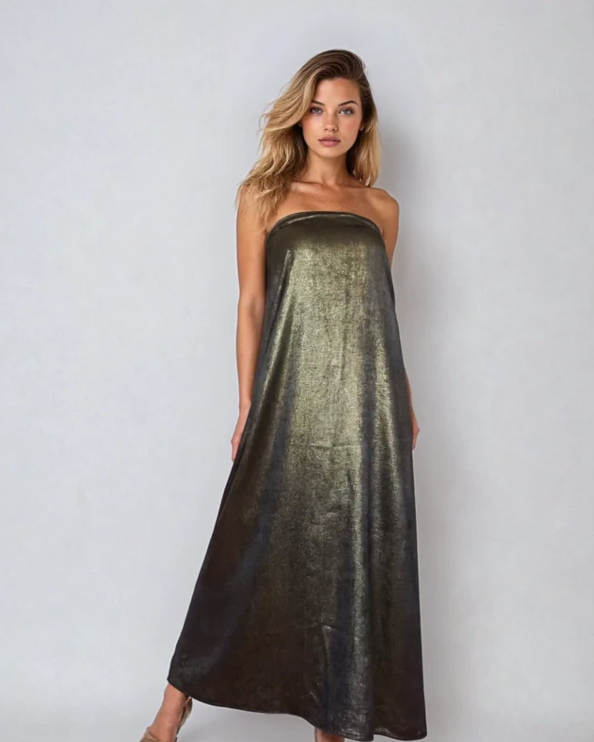 Reversible Maxi Skirt to Dress - Liquid Gold