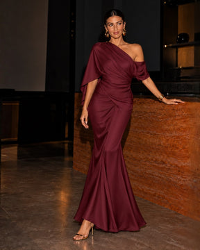 Mermaid Skirt to Dress - Wine